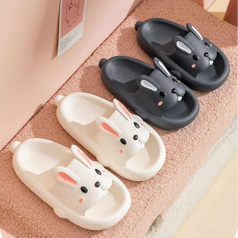 Cute Rabbit Slippers For Kids Women Summer Home Shoes Bathroom Slippers null