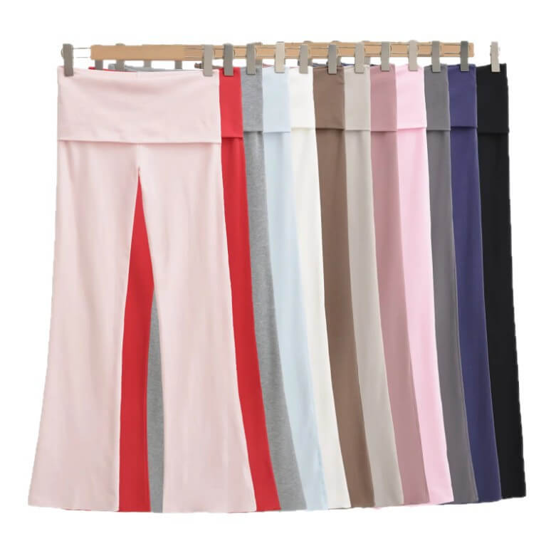 Low-rise Flared Jeans With A Turned-up Hem For A Slimming Look, Womens