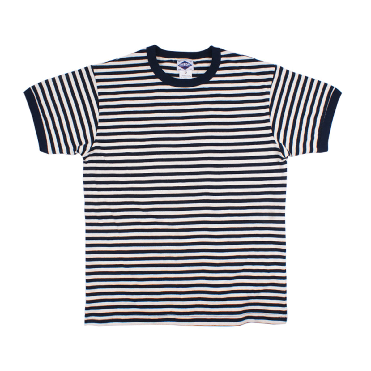 Round Neck Striped Men's Short-sleeved T-shirt