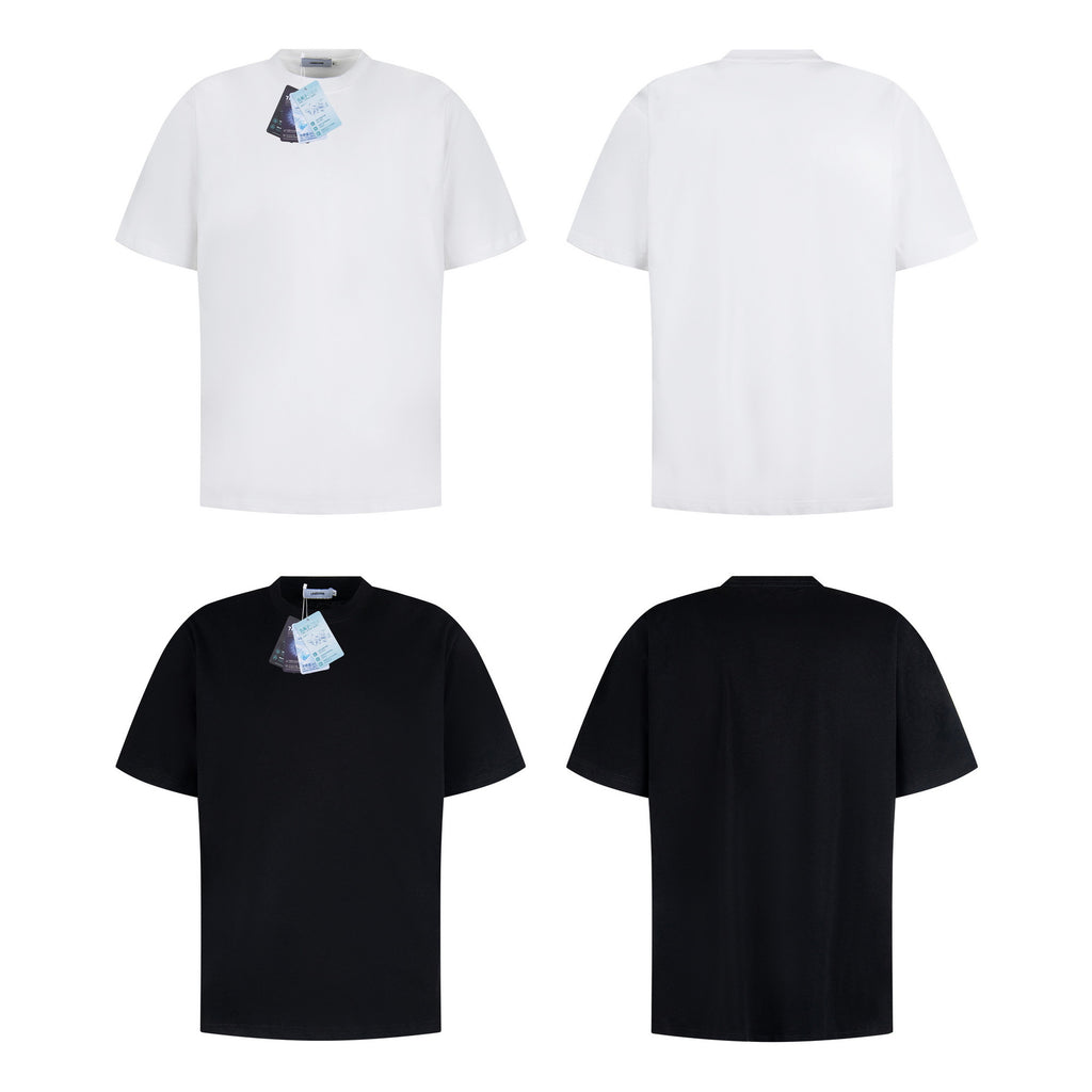 Neutral Cool Antibacterial Anti-mite Design Men's High-grade Short-sleeved T-shirt