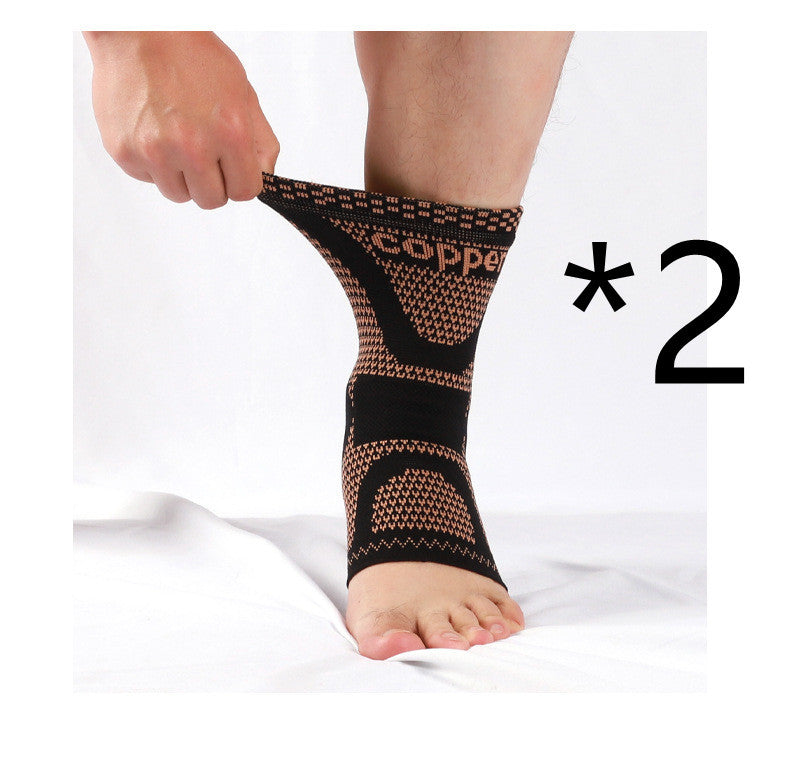 Copper Fiber Sports Ankle Support null