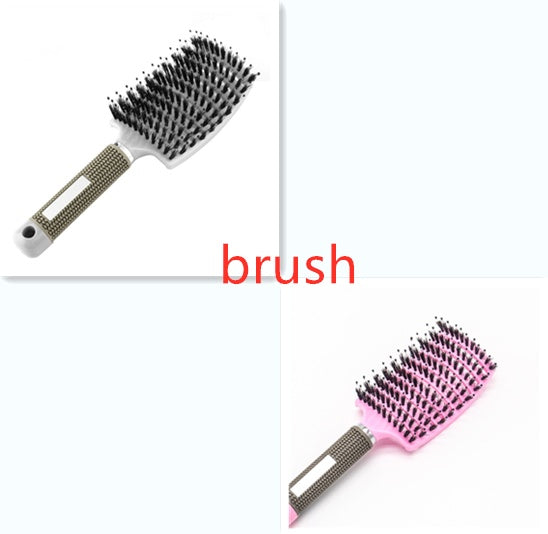 Hairbrush Anti Klit Brushy Haarborstel Women Detangler Hair Brush Bristle Nylon Scalp Massage  Teaser Hair Brush Comb null