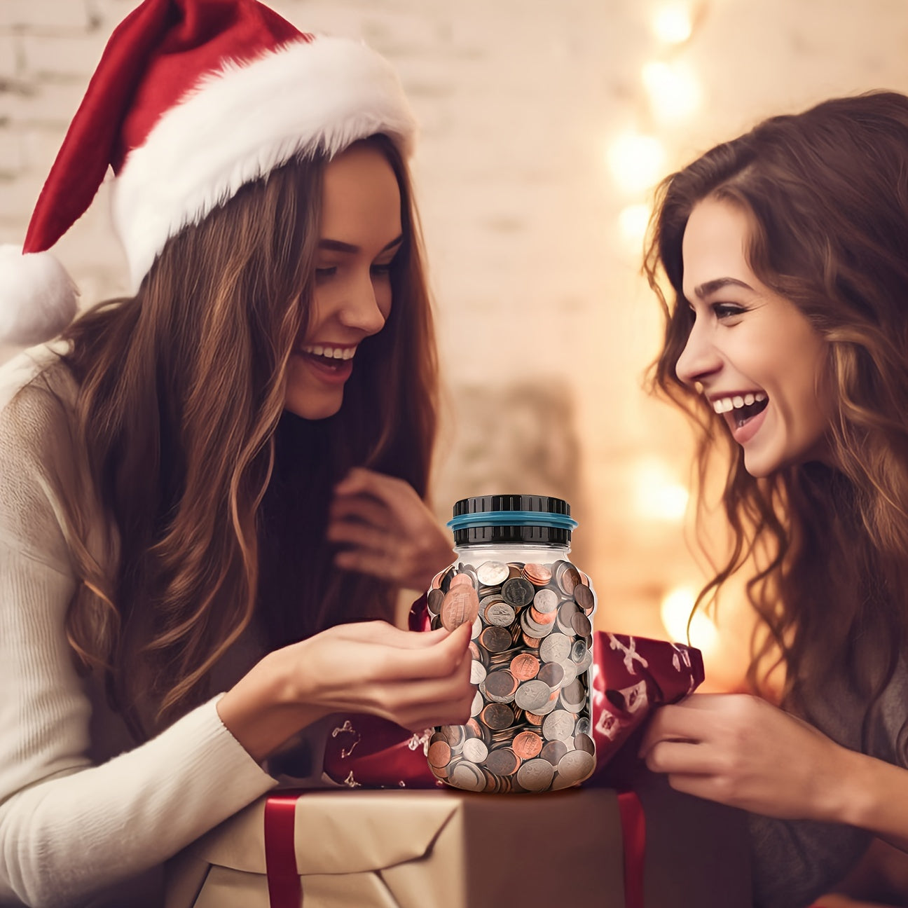 Digital Counting Money Jar, Children's Toys, Penny Bank for Kids, Digital Counting Coin Bank, Money Saving Jar, Holds Over 800 Coins, Powered by 2 AAA Batteries (Not Included), Christmas and Halloween Gifts