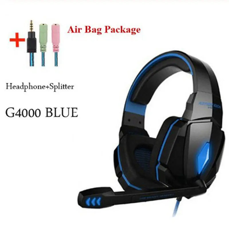 Wired Gaming Headset Headphones Surround Sound Deep Bass Stereo Casque Earphones With Microphone null