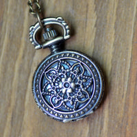 Vintage men and women necklace watch