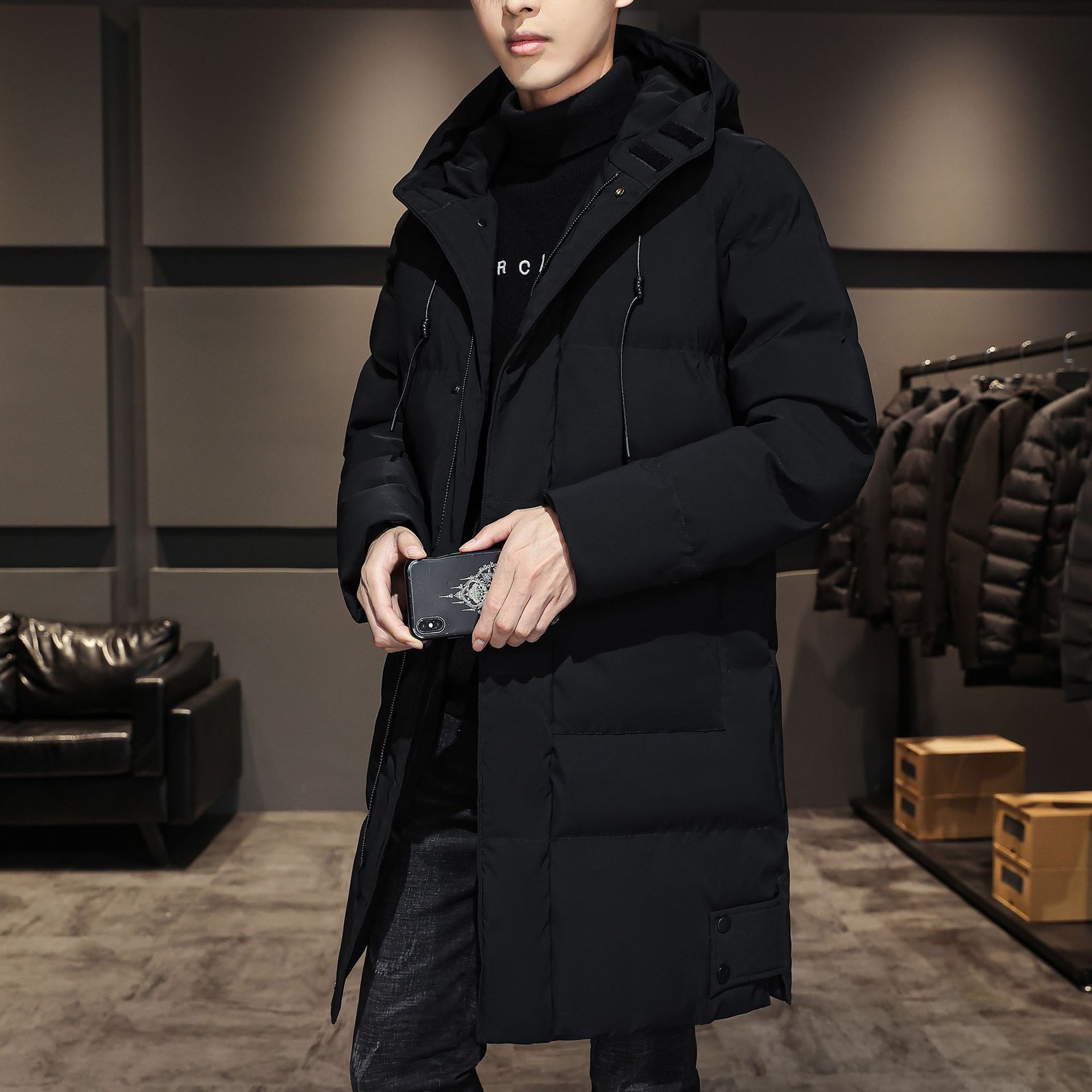 Fashionable And Handsome Thickened Work Clothes Cotton Coat Winter Clothing Down Men null