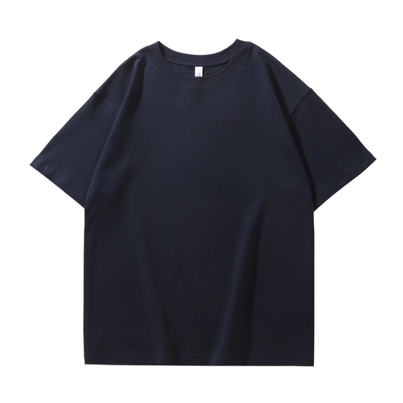 280G32 Double Yarn Heavy Double Yarn Men's And Women's Same Style Short Sleeve