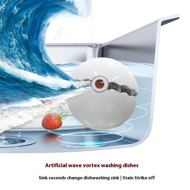 Wave-making Dishwasher Installation-free Wireless Dish Ball Kitchen Gadgets null