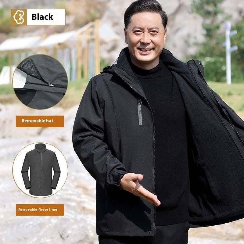 Men's Assault Jacket Fleece-lined Detachable Three-in-one Coat null