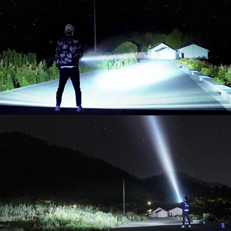 Strong Flashlight Focusing Led  Light Rechargeable Super Bright LED Outdoor Xenon Lamp null