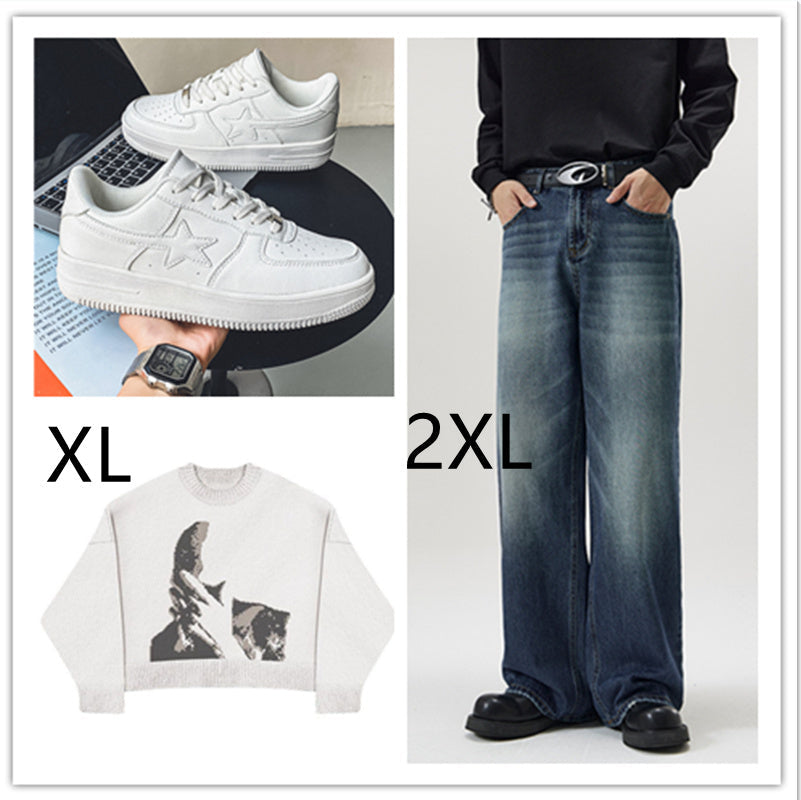 Thick Soled White Casual Sneakers For Men null