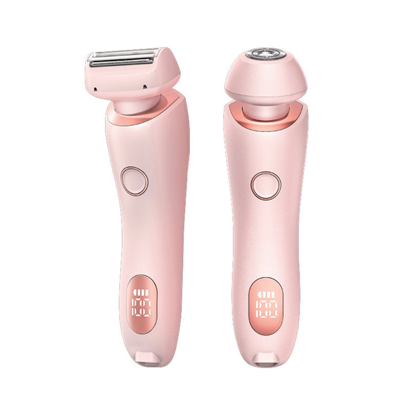 2 In 1 Hair Removal Epilator USB Rechargeable Trimmer Women Body Razor Face Leg Armpit Bikini Hand Pubic Shaver Hair Remover null