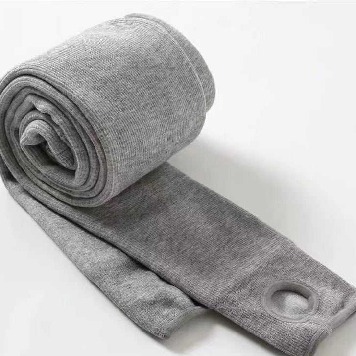 Autumn And Winter Suet Base High Waist Cotton Vertical Stripes Pantyhose