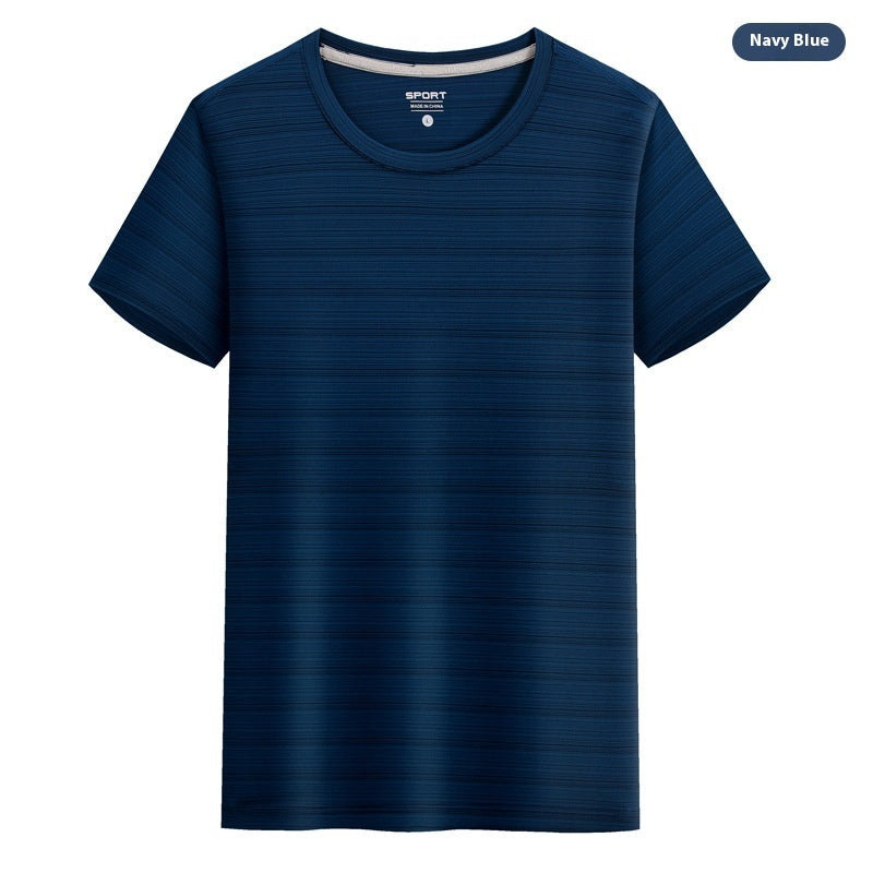 Crystal Silk Round Neck Quick-drying T-shirt