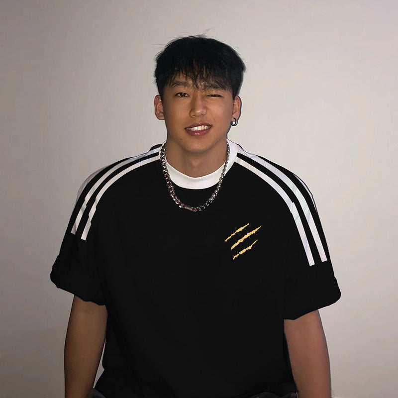 Heavy Cotton Men's And Women's Loose Short Sleeve