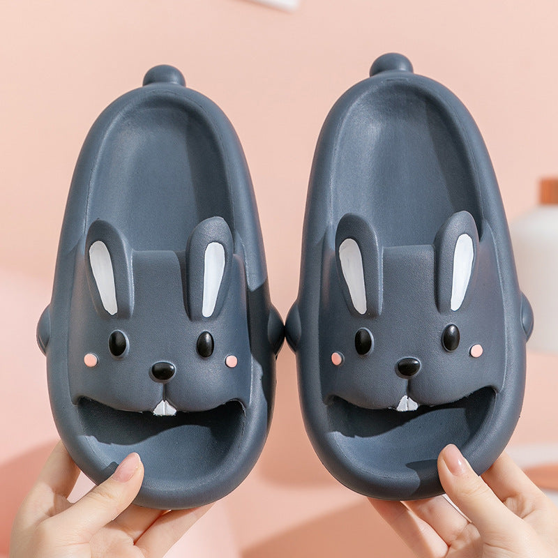 Cute Rabbit Slippers For Kids Women Summer Home Shoes Bathroom Slippers null