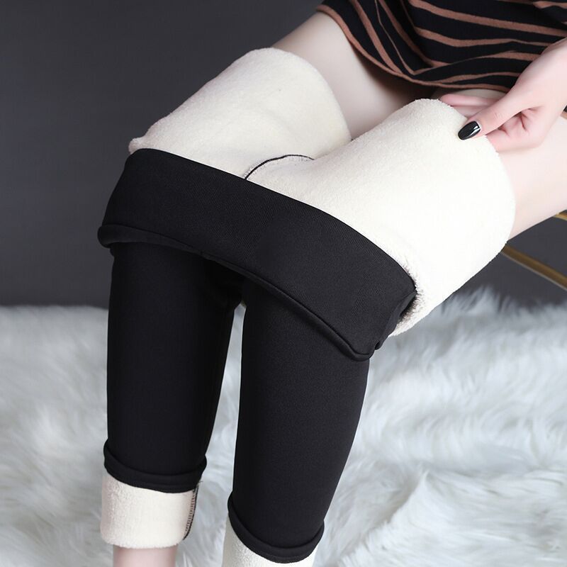 Winter Leggings Warm Thick High Stretch Lamb Cashmere Leggins Skinny Fitness Woman Pants null