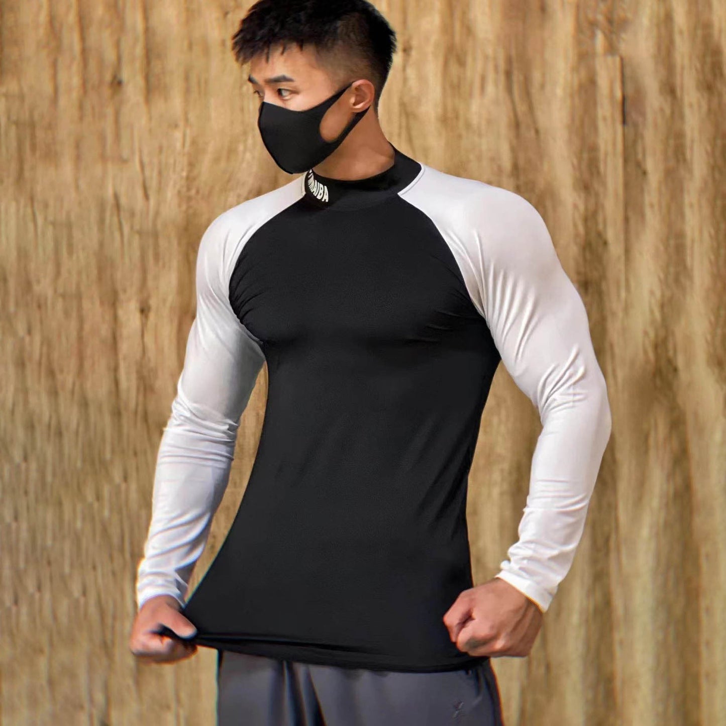 Spring And Autumn Ice Silk Running Fitness Sports Top Tide null