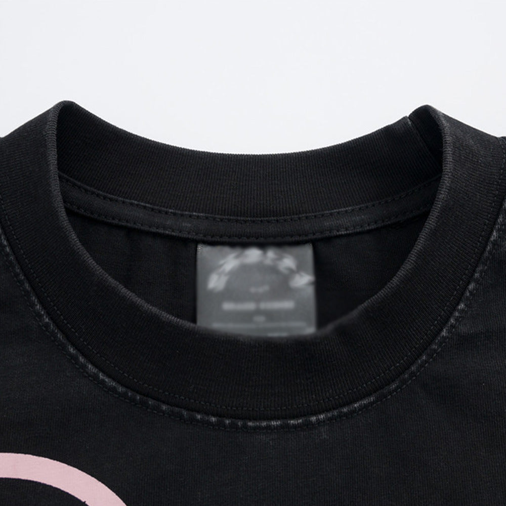 Pure Cotton Casual Printed Short T-shirt