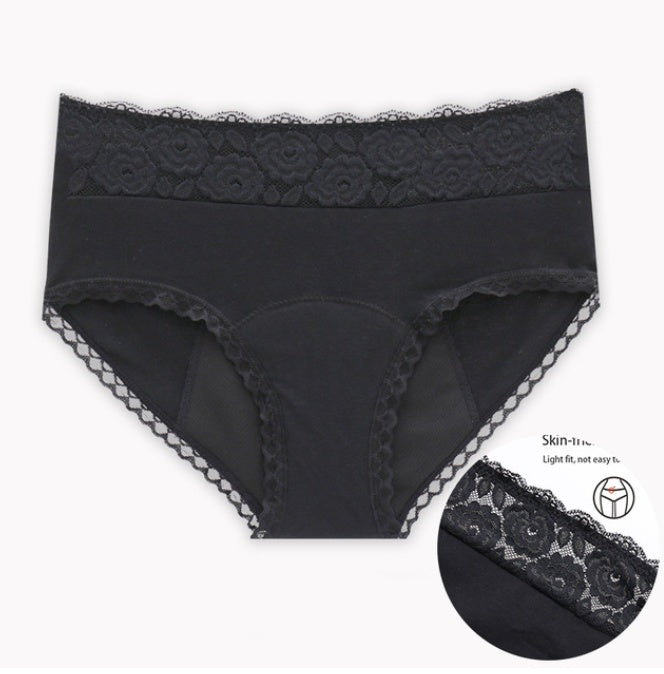 Large Size Ladies Cotton Physiological Underwear Front And Rear Leak-proof Four-layer Sanitary Napkin-free Aunt Panties null