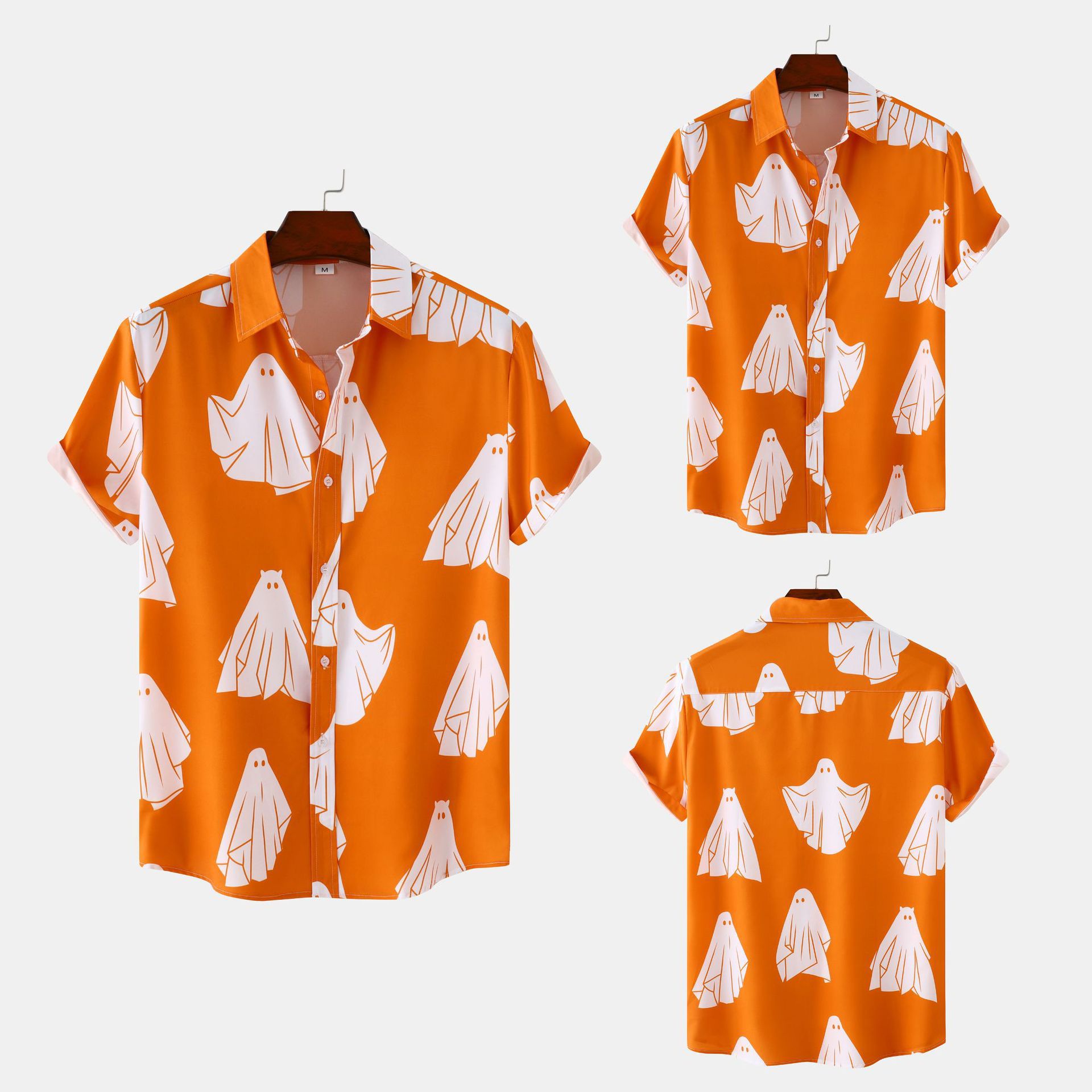 Digital 3D Printing Men's Loose Short Shirt