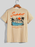 Summer Departure Adventure California Men's T-shirt Cotton Loose