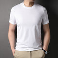 Fashion Men's Solid Color All-match Round Neck T-shirt