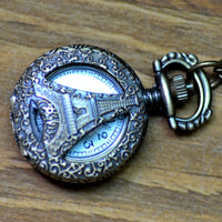 Vintage men and women necklace watch