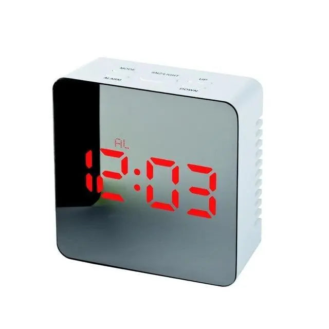 Digital LED multi-function mirror clock null