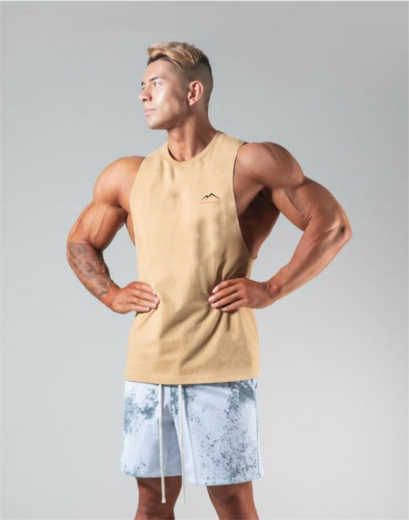 European And American Fitness Sports And Leisure Clothes Short-sleeved Men null