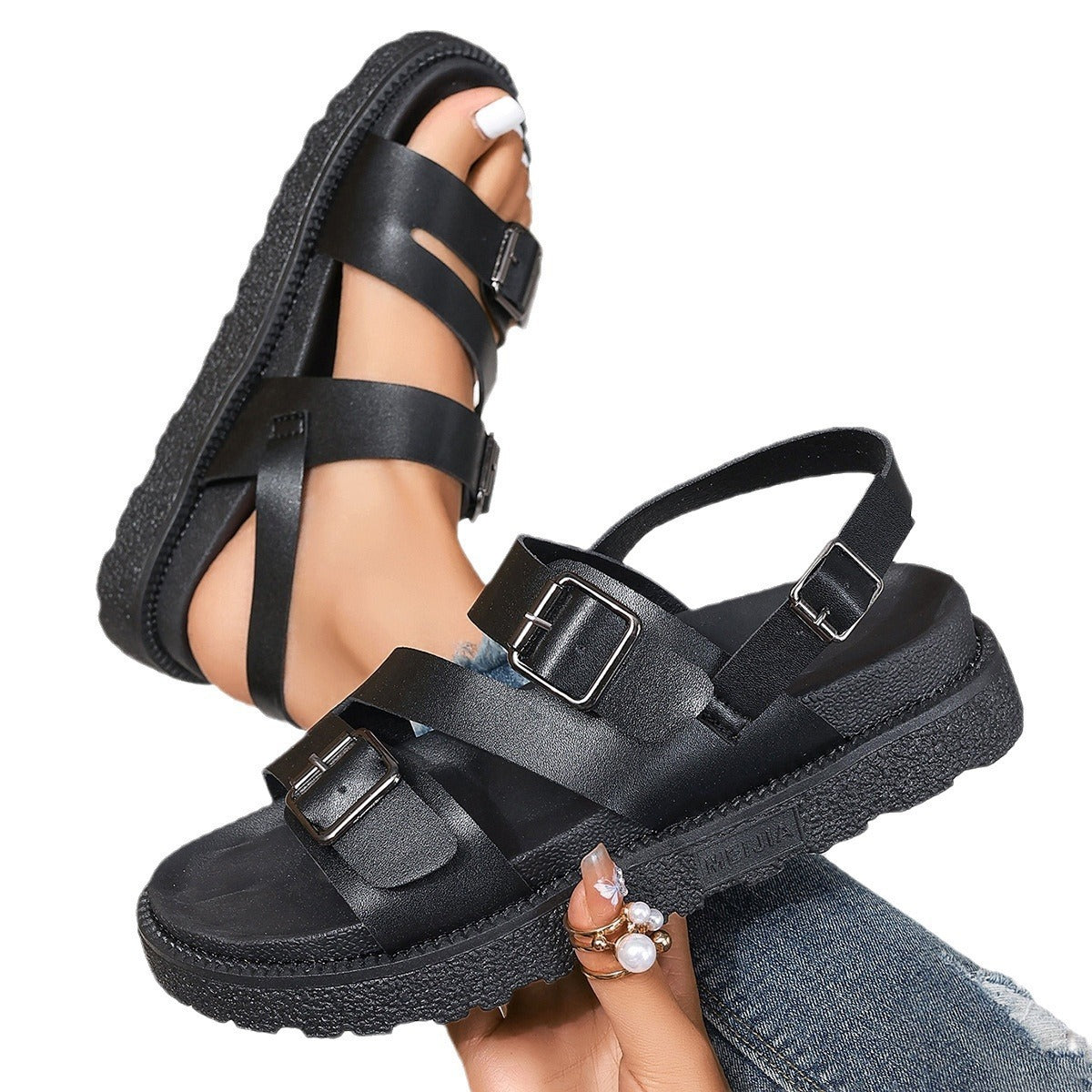 Plus Size Sports Sandals Women's Thick Bottom Fashion Casual null