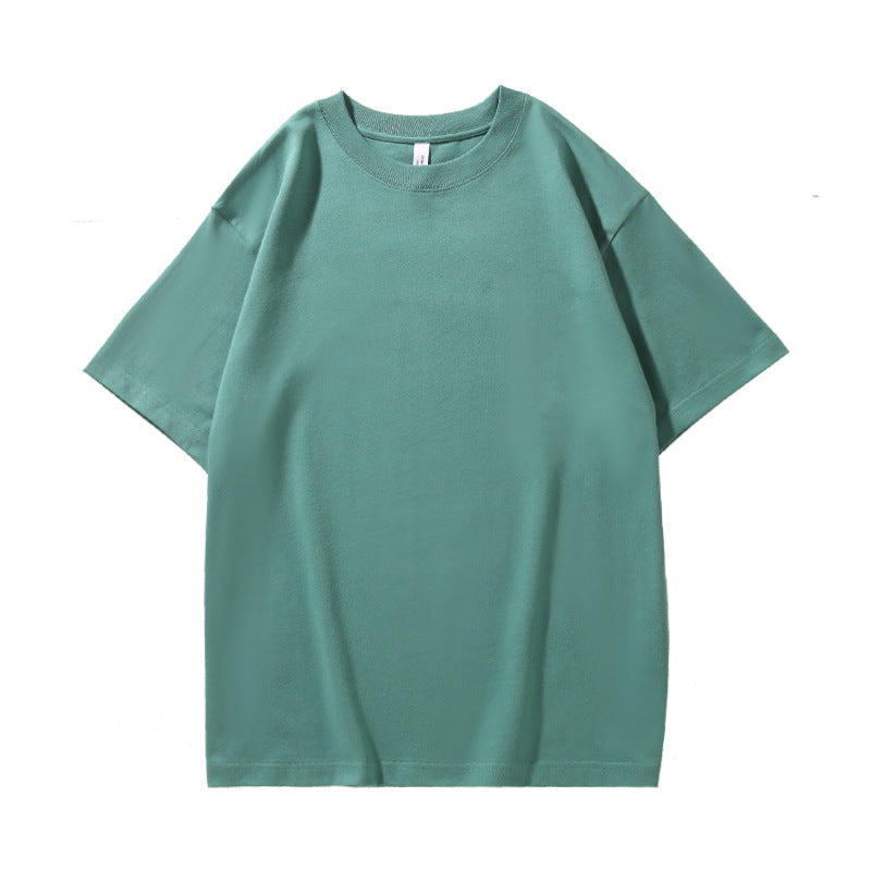 280G32 Double Yarn Heavy Double Yarn Men's And Women's Same Style Short Sleeve