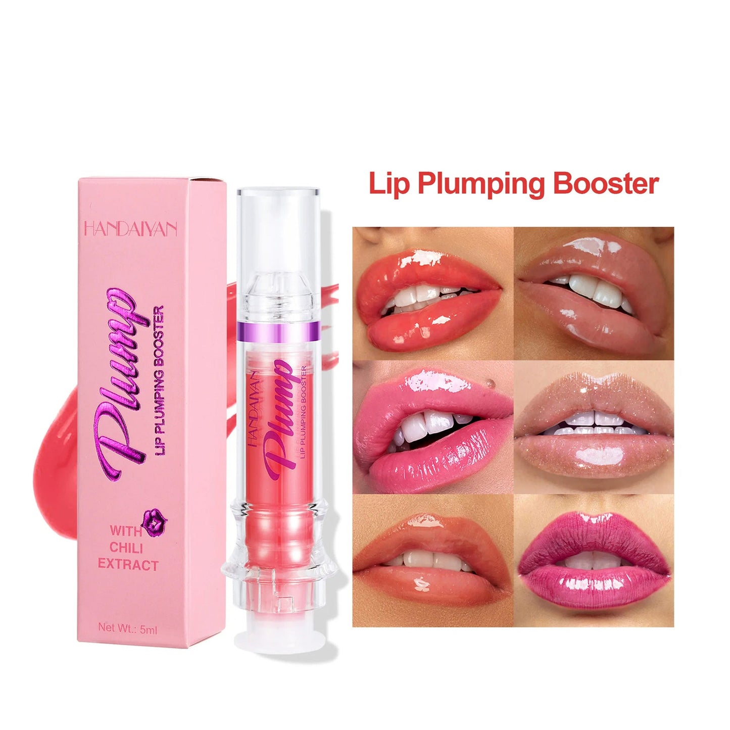 New Tube Lip Rich Lip Color Slightly Spicy Lip Honey Lip Glass Mirror Face Lip Mirror Liquid Lipstick null