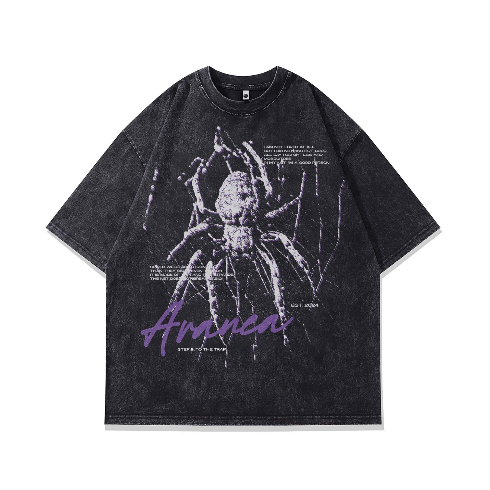 Fashion Brand Washed Old Loose T-shirt