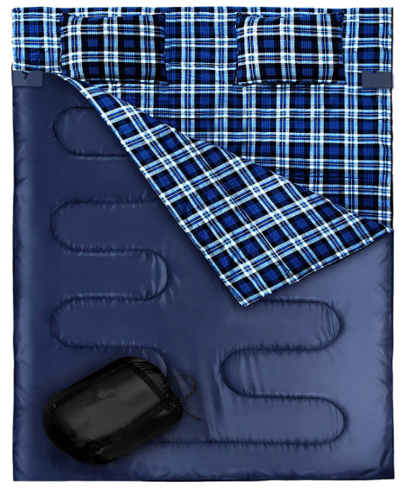 Outdoor Camping Camping Flannel Sleeping Bag Thickened null