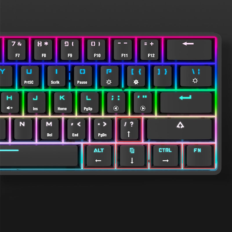 Wireless Bluetooth Keyboard Colorful PBT Keycaps Mechanical Keyboard null