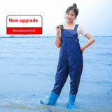 Women's Thick Waterproof One-piece Half Body Rain Pants