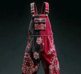 Versatile Straight Leg Denim Overalls