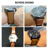Retro Leather Watch Band Men