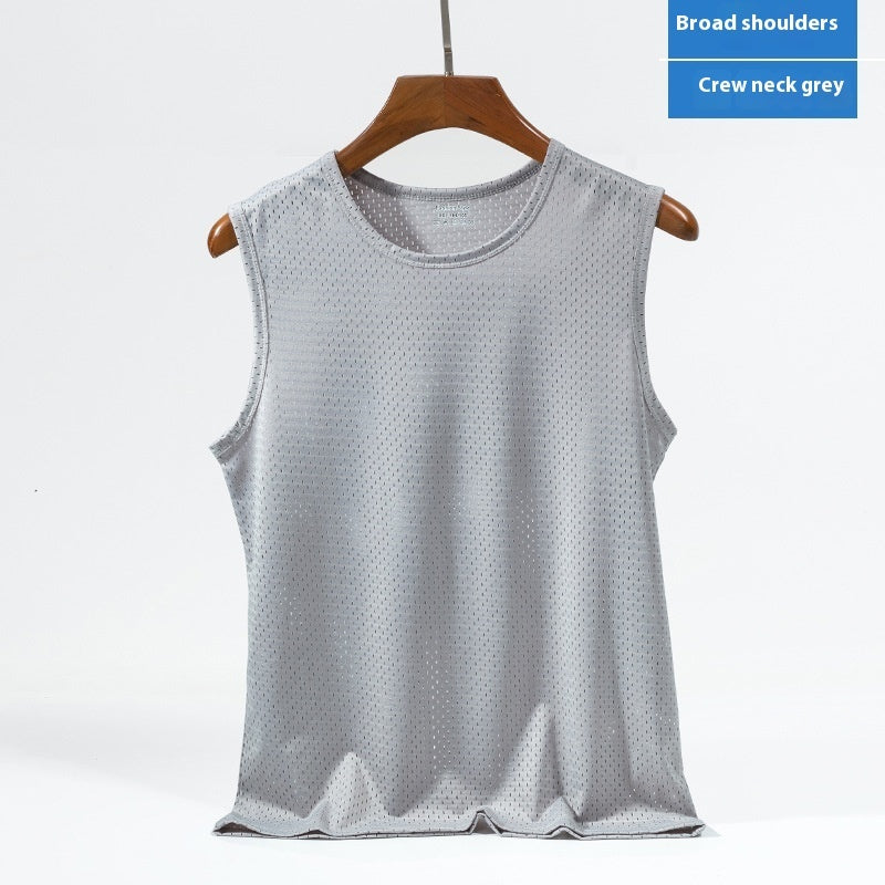 Quick-drying Breathable Plus Size Bottoming Shirt Wide Shoulder Vest