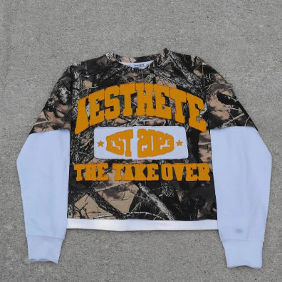 Men's Digital Printed Pullover Sweater