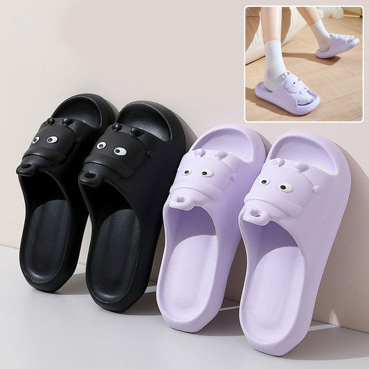 Cute Cartoon Slippers Non-slip Eva Slippers Female Couple House Shoes null