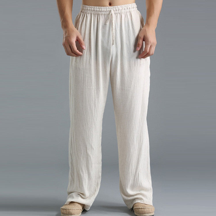 Men's Breathable Linen Loose Casual Sports Pants null