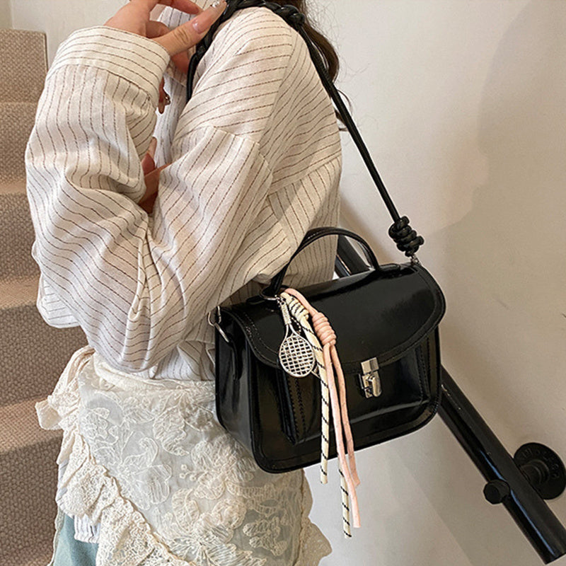 Casual Small Square Shoulder Bag Retro Portable Messenger Handbags For Women null