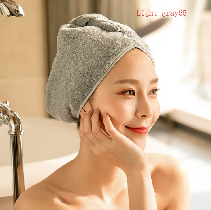 Women's Hair Dryer Cap, Absorbent Dry Hair Towel null