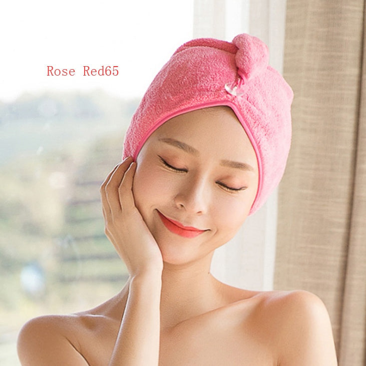 Women's Hair Dryer Cap, Absorbent Dry Hair Towel null