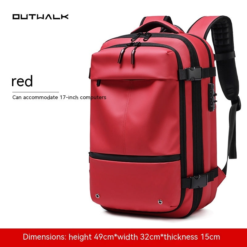 Travel Backpack Men's Business Multifunction Computer Bag Vacuum Compression Large-capacity Backpack null