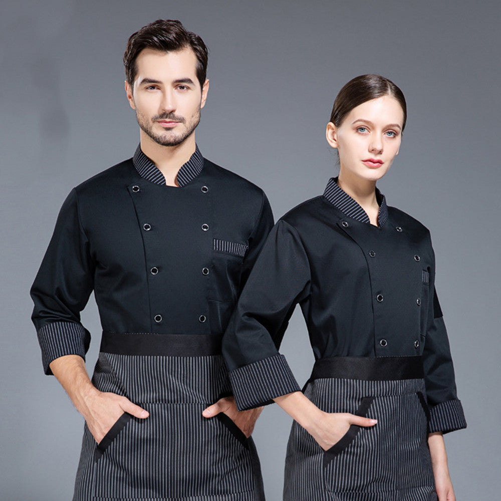 Chef Work Clothes Men Long Sleeve Catering Restaurant After null