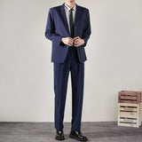 Korean Texture Slim Fit Trendy Grace Business Coat High-end Straight Trousers Suit