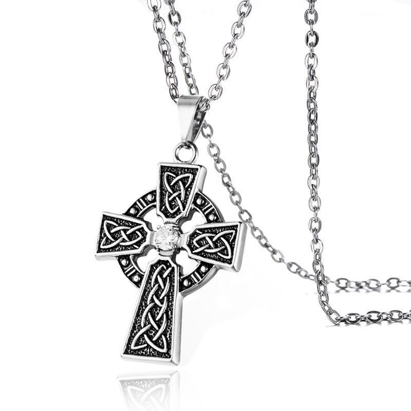 Fashion Personality Pattern Men's Cross Necklace null